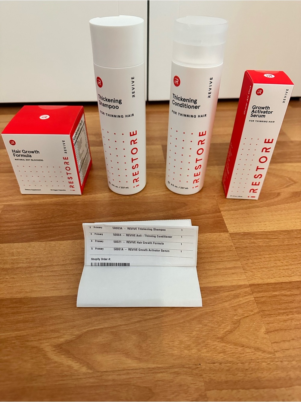 iRestore Thickening Shampoo & Conditioner, Growth Serum & Hair Growth formula